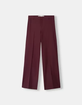 Wide-leg tailoring pants