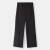 Wide-leg tailoring pants