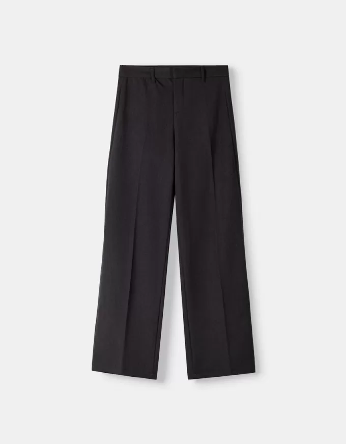 Wide-leg tailoring pants