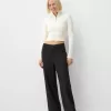 Wide-leg tailoring pants