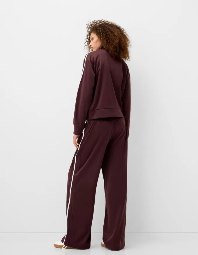 Zip-up satin sweatshirt Zip-up satin sweatshirt