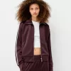 Zip-up satin sweatshirt Zip-up satin sweatshirt
