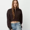 Zipped sweatshirt with embroidery Zipped sweatshirt with embroidery
