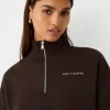 Zipped sweatshirt with embroidery Zipped sweatshirt with embroidery
